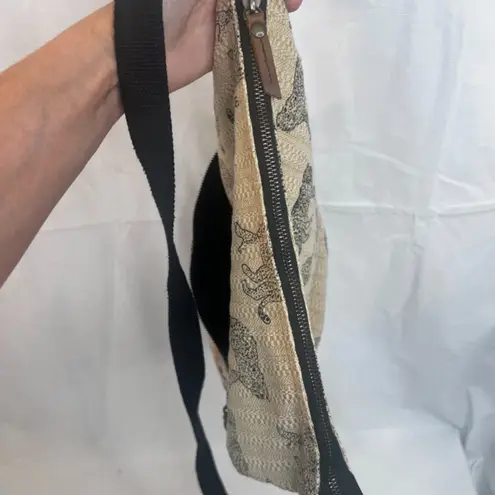 FatFace Big Cat Natural Woven Tia Crossbody Shoulder Bag Purse Jute Leopard