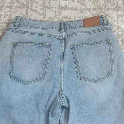 Avec Les Filles Avec Le Filles Bootcut Light Wash Distressed Open Hem Jeans