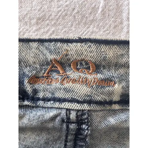 AQ Blue Denim Jeans Size 22 – Cotton Blend Stretch Slim Straight Leg