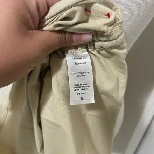 N: Philanthropy Tan Cream Short Sleeve Tee Small New with Tags