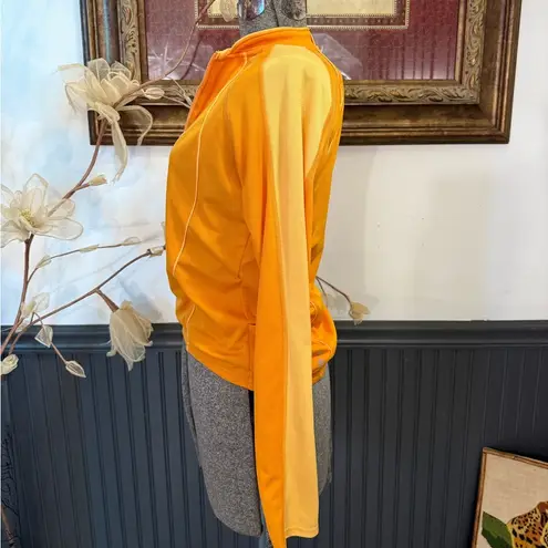 Pearl Izumi Orange Color Block Quarter Zip Long-Sleeve Cycling Shirt ~ Size M 💛🍄