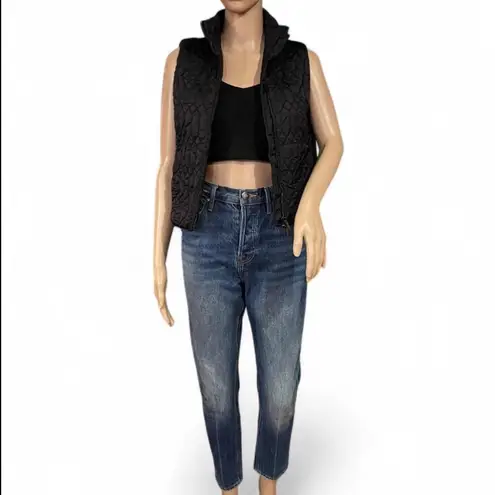 Giorgio Armani NWOT! Armani Exchange Women’s Black Quilted Vest Size Small Front Pockets