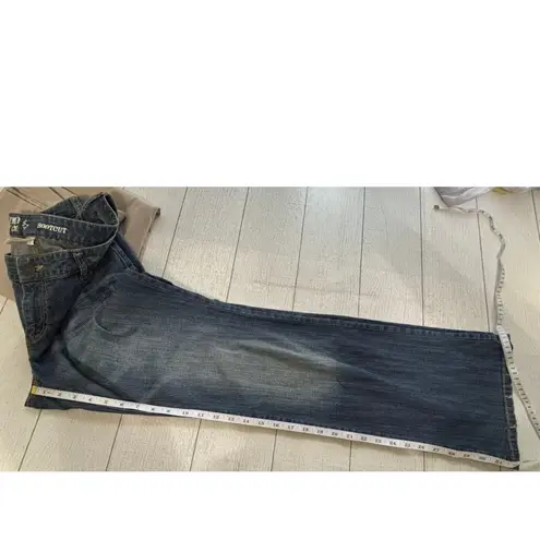 Mossimo Supply Co Distressed Denim Bootcut Jeans Size 13R Blue