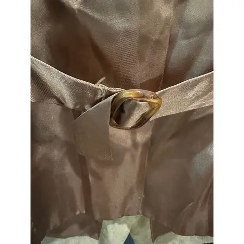 Vintage Tan Suede Leather Vest 100% Genuine Leather 90s Minimalist Preppy Size M