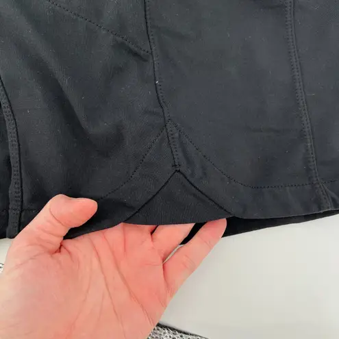 Athleta Women S Metro Skort Black Zip Pockets Stretch Lined Athleisure Summer