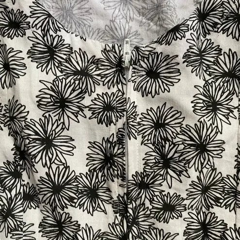 Mata Traders Ethical Natural Fibers Floral Midi Dress Small Dainty Earthy Hippie Black