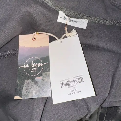 In Loom NWT  Lazy Afternoon Shacket Blue Gray Size Large