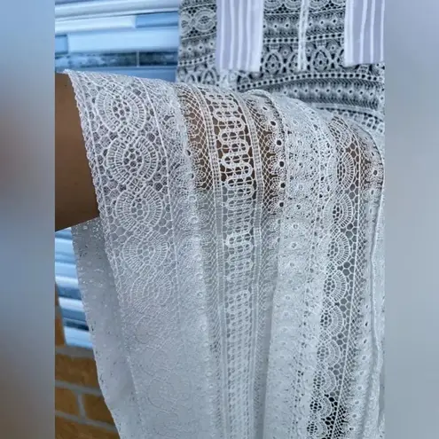 MARISSA WEBB WHITE LACE 'VANESSA' MIDI DRESS XS