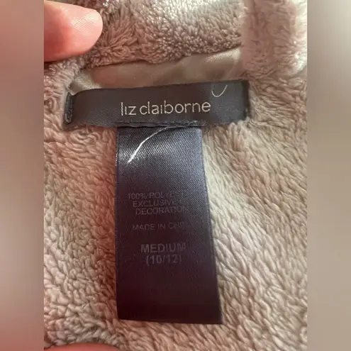 Liz Claiborne  Plush Cream Robe