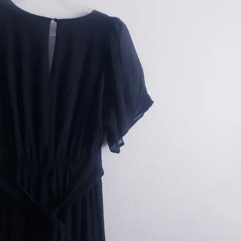 Baltic Born Katherine Maxi Dress Ruffle V-Neckline Ruffle New Without Tags