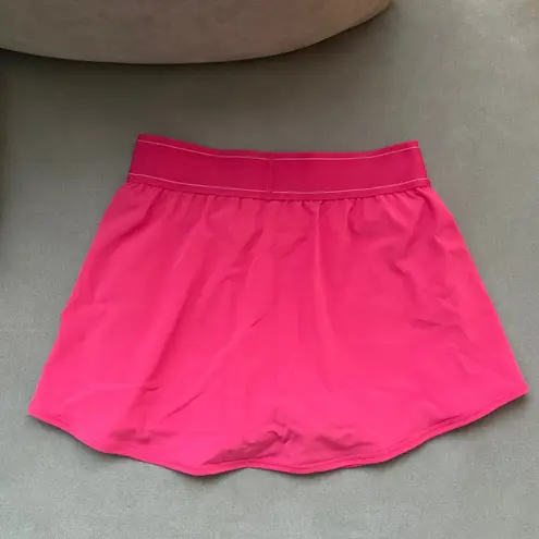Alo Yoga Match Point Tennis Skirt Pink Summer Crush XS