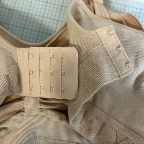 Boutique Kindred Bravely Bra Women Size XL Beige Pink Nursing Busty Pumping Postpartum