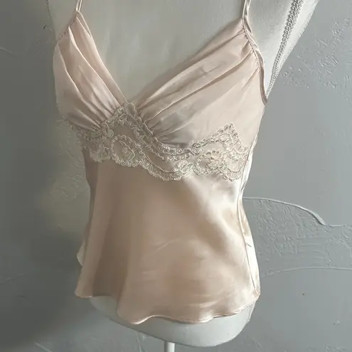 Luxurious Satin Lace Trim Pajama Set