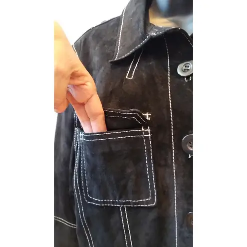 Uniform John Paul Richard leather Black Retro jacket Size 14