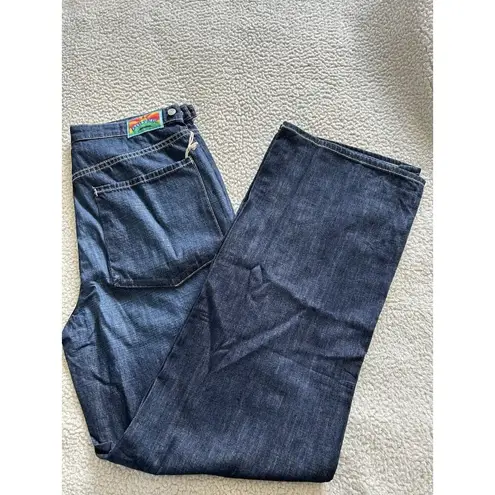 Daily Blue Hope Jeans Zephyr Blue Wash Utility Cargo Pant High Rise Size 30