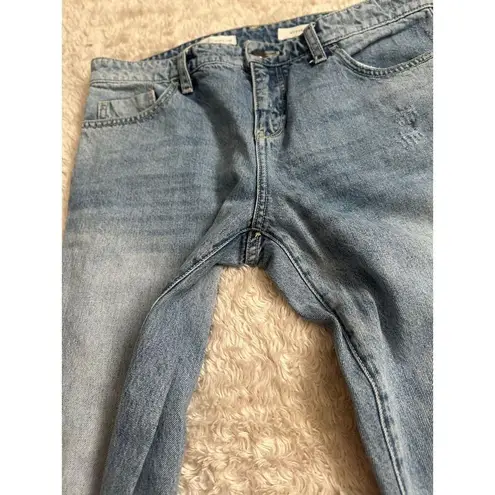 Pilcro and the Letterpress Women's Hyphen Mid-Rise Boyfriend Jeans Size 29