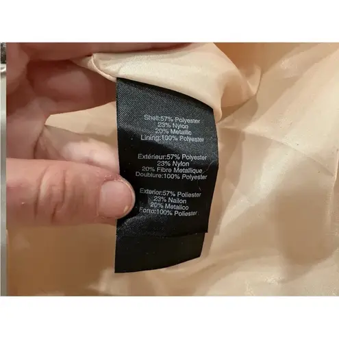 Donna Karan One-Shoulder Metallic Jacquard Gown Gown US 6 NWOT