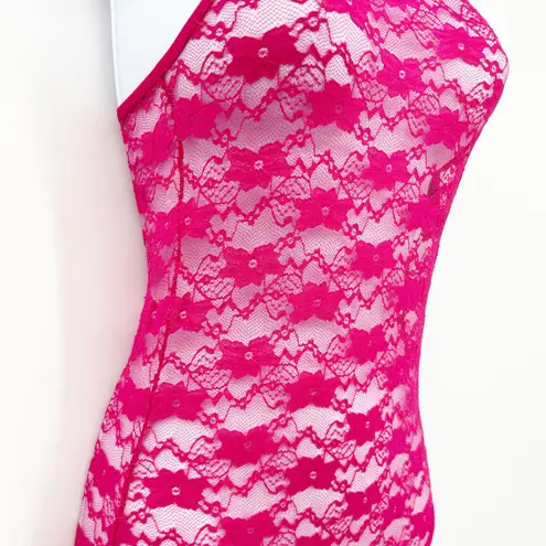 Frederick's of Hollywood NWT Margarita Floral Sheer Lace Teddy Lingerie Size S