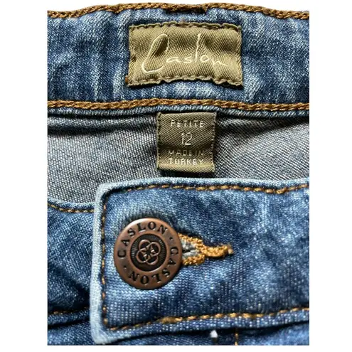 Caslon Nordstrom Denim Cut-off Hemmed Jean Shorts Petite 12