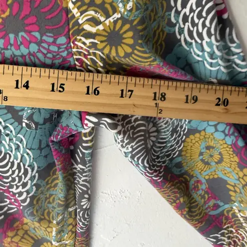 Soybu Dress Womens Medium Multicolor Floral 3/4 Sleeve Stretch Outdoor