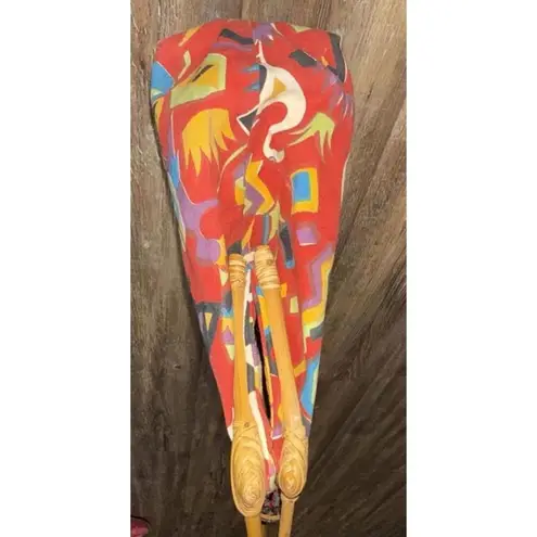 Sun N Sand Vintage Large Doctors Cotton Rhino Handbag Tribal Buckle Bag