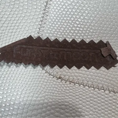 Vintage 1970s Furst & Mooney Snakeskin Clutch Neutral Patchwork Leather Rare Bag Tan