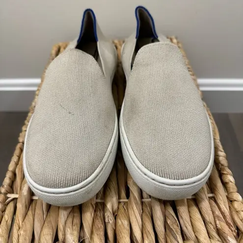 Rothy's Cream The Original Slip On Flat Casual Shoe 6