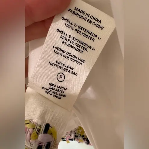 Avec Les Filles Women's Tweed Button-Front Jacket size medium