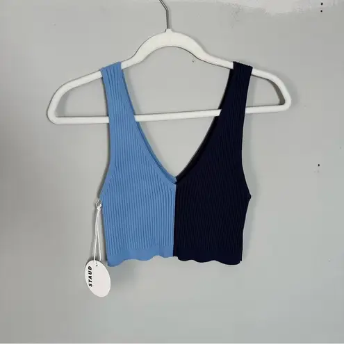 STAUD  Hana Tank Sky Blue Navy NEW Large