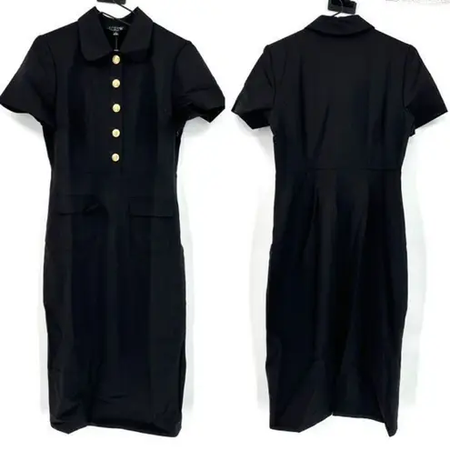 NWT J. Crew Black Collared Italian Bi