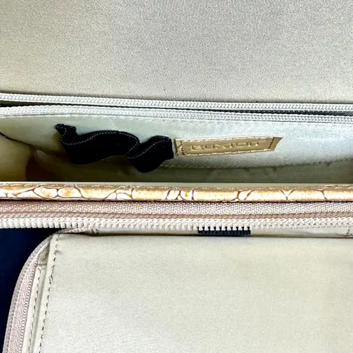 Buxton Faux Croc Clutch Purse Strap Checkbook Cover