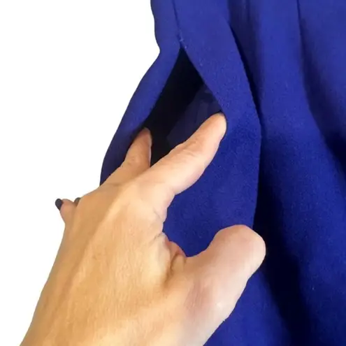 Valerie Stevens Evening Blue Wool Lined Pencil Straight Skirt Women Sz 14P