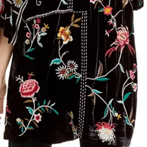 Johnny Was Uriah heavily embroidered velvet jacket NWT