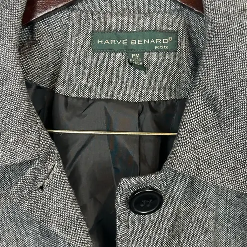 Harvé Benard Harve Benard Classic Wool Blend Button Front Blazer Size Petite Medium