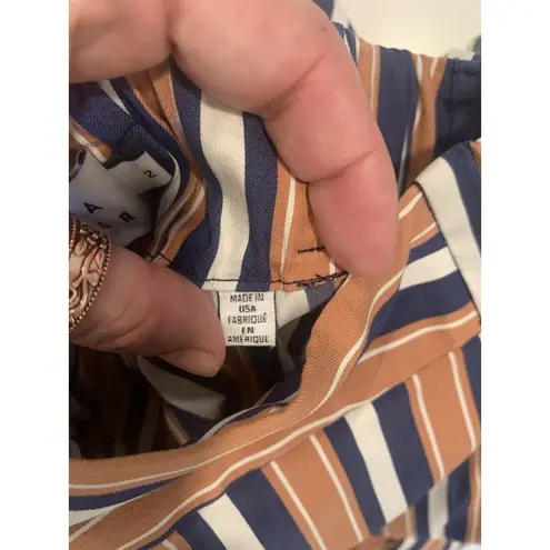 Tanya Taylor (A-32) Womens dress panst size 2 striped color beiged,blue,white - Image 5