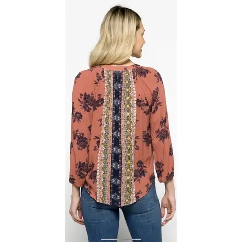 Mason & Belle Caseey BOHEMIAN Tassel peasant Top BLOUSE size 1X