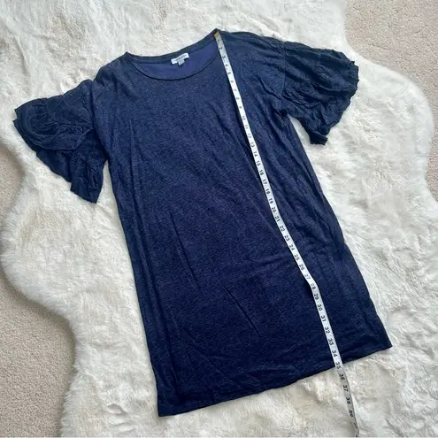 Carolina belle Blue 100% Linen Knit Dress, M