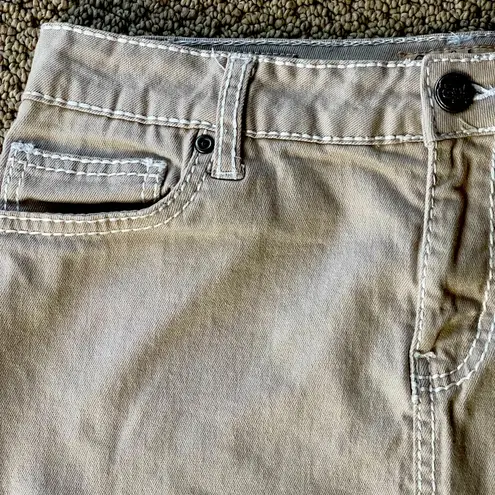 Earl Jean Women’s Khaki Denim Jean Mini Skirt