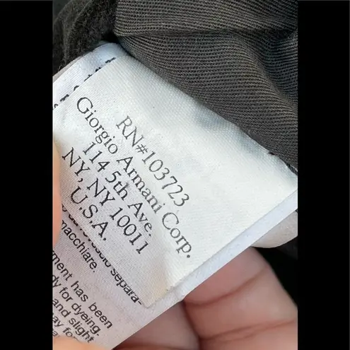 Emporio Armani green velvet military jacket Sz 42