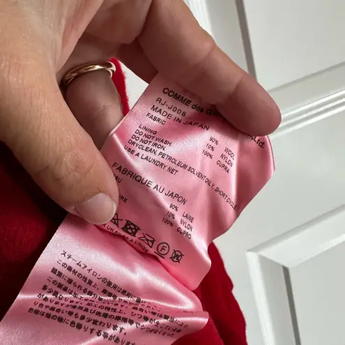 Comme des Garçons * Wool and Nylon Peplum Serge Jacket Coat- Rare