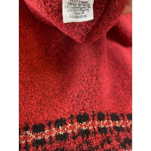 Croft & Barrow  Patterned Neck Sweater Size Medium