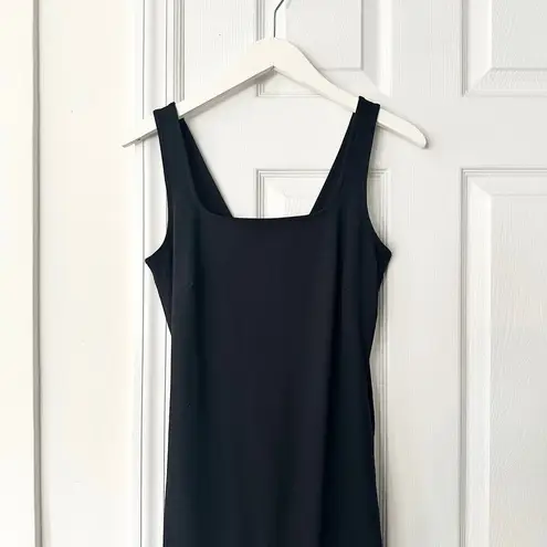 Spanx  Black Booty Boost Easy Access Open Back Full Length Flare Jumpsuit Large