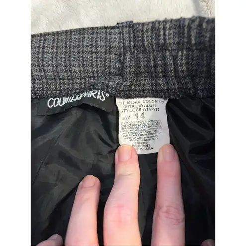 Counterparts Women’s Midi Plaid Skirt Fully Lined Elastic Waist 14 