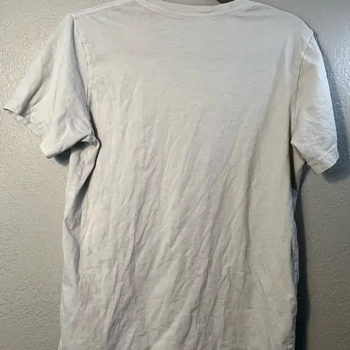 VooDoo Doughnut Graphic T Shirt White And Red Tee SZ S Cotton Crew Neck