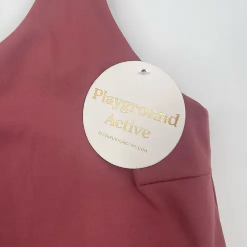 PLAYGROUND ACTIVE Tank Sports Bra Size Small One Shoulder Cali Cropped NWT Gym