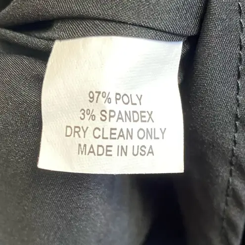 Slate + Willow Black & Blue Ruffled Asymmetrical Midi Dress Size 2