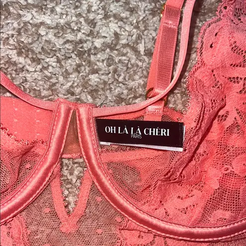 Oh là là Chéri Lainey Teddy Lingerie Size S/M Pink