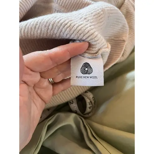 Max Mara Leisure 100% Wool Off White V-Neck Sweater S Small