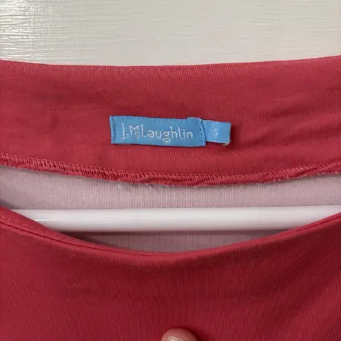 J. McLaughlin L Mclaughlin Catalina Cloth Pink Gold Resort Travel Colorful Art Top S