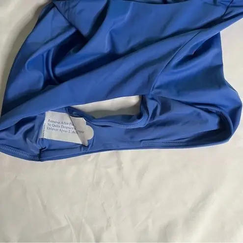 ANDIE Swim Blue Size L Lagos One Piece Swimsuit Open Back Halter Adjustable